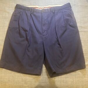 Polo Golf Ralph Lauren Navy Pleated Fairway Shorts Mens Size 40 Cotton